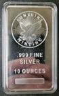 Sunshine Minting 10oz Silver Eagle Bar in a Capsule
