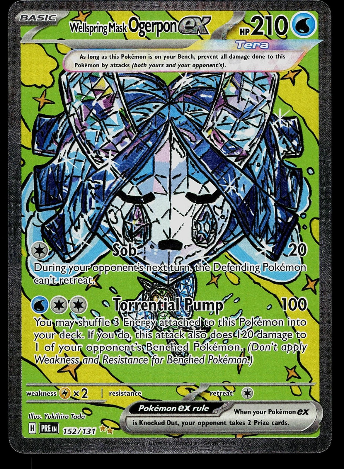 Pokemon Card - Wellspring Mask Ogerpon ex Prismatic Evolutions 152/131