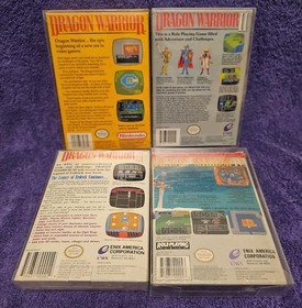 Dragon Warrior NES Collection 1 2 3 4 Near Complete in Box Nintendo READ DESCRIP