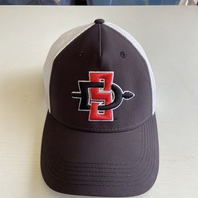SAN DIEGO STATE AZTECS fit hat Adjustable - BLACK/RED NWOT
