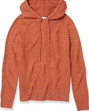 Amazon Essentials Sweater Womens Large Pullover Hoodie Hooded Knit Lightweight