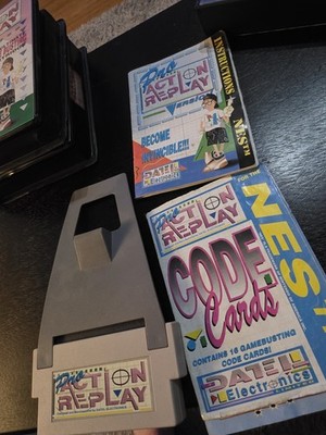 Pro Action  Replay Nintendo NES + Manuals  Datel 