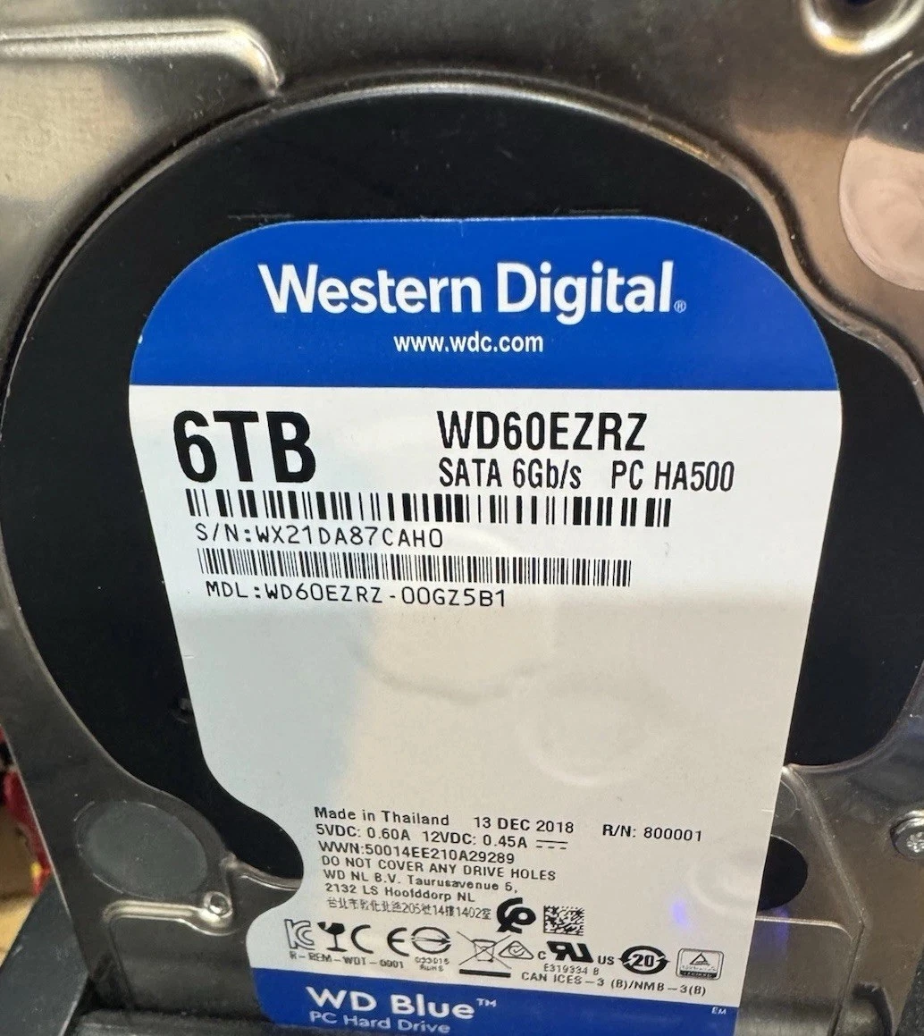 1072　売約済み　中古　WesternDigital HDD 6T Amazon.com: WD SE 6TB Datacenter Hard Disk Drive - 7200 RPM SATA 6 内蔵型ハードディスクドライブ