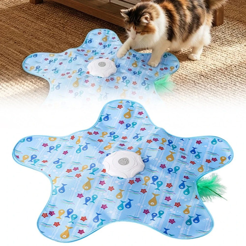 Interactive Cat Toys Cats Automatic Feather Toy Relieve Boredom Hide and Seek