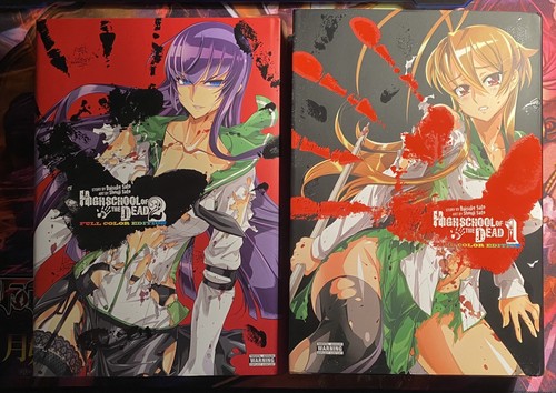 High School of the Dead Manga 1 & 2 | Full Color Omnibuses | Good Condition 