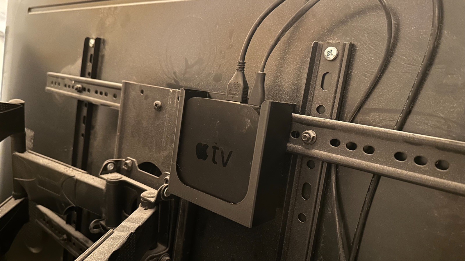 VESA Back of TV Mount for Apple TV 4K 4th, 3rd Gen A1625, A1842, A2169, A1642