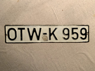 Altkreis Kennzeichen Lkr. Ottweiler im saarland 52 cm guter Zustand