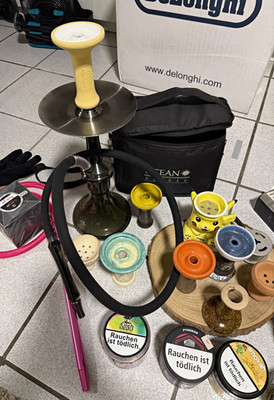 Ocean Hookah Shisha Kaif S mit viel Zubehör