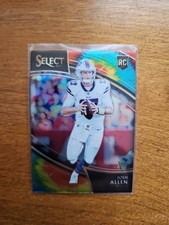 2018 Panini Select - Field Level Josh Allen #207 Tie-Dye Prizm 15/25 (RC)