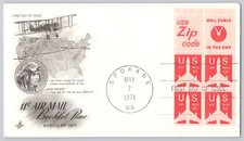 Spokane, WA, 11¢ Air Mail Booklet Pane — Jack Knight, First Day — — 1971 — ACE