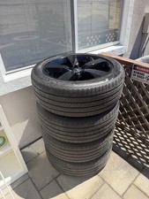 Land Rover Defender OEM 22" Gloss Black Wheels Rims & Tires Set of 5