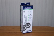 DRIVE MEDICAL 5" UNIVERSAL WALKER WHEELS 350 LB CAPACITY IS EXCELLENT NEW IN BOX