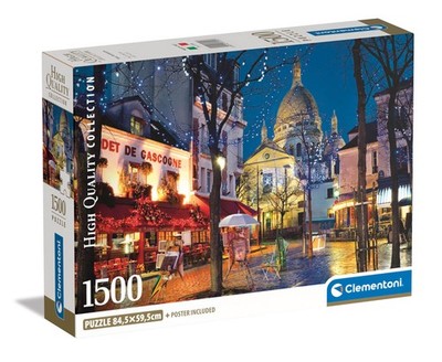 Clementoni Paris-Montmartre Puzzle 1500 Teile Erwachsene - Paris Puzzle Erwachse