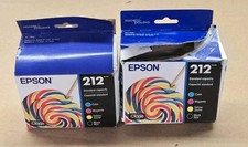 2 NEW Open Box- Epson 212 - Cyan Magenta Yellow Ink Cartridge Set Exp. 2028