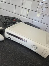 Microsoft Xbox 360 White Console with Controller 60GB Storage, HDMI