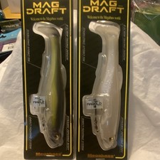 Megabass Magdraft Swimbait 6in 1.25oz Pro Blue Chart/Ghost Shad MAGHOLD lot of 2