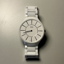 Rado True Thinline Quarz Keramik Uhr Weiß An...