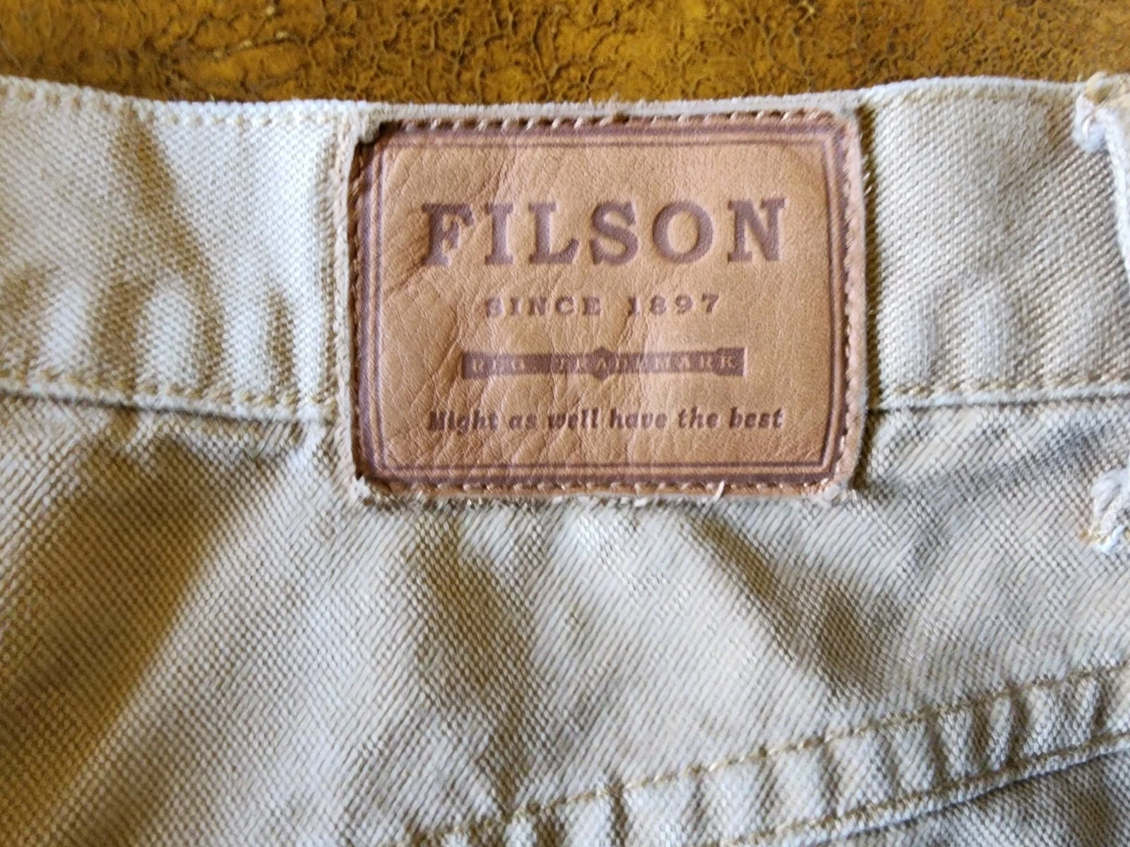 C.C. Filson Co. Seattle Men’s Khaki Cotton Canvas Work Pants 32x31 EUC!