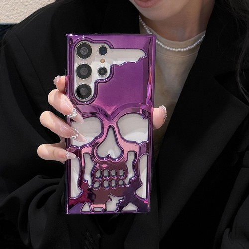 For Samsung Galaxy S25 S24 S23 Ultra Plus Halloween Skull Hollow Out Case Cover - Picture 15 of 18