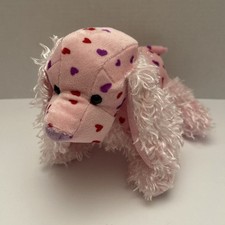 Ganz Webkinz Love Spaniel HM386 Puppy Dog Plush Stuffed Pink Hearts 9" No Code