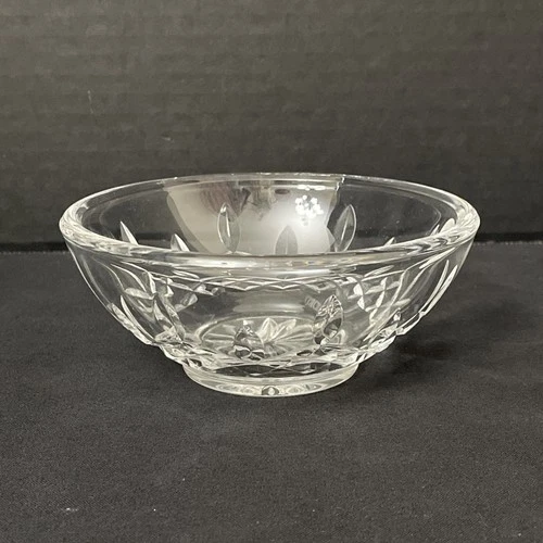 Vtg Waterford Crystal Lismore Bowl 5" D Serving Dish Nut Candy Quiet Lux Ireland