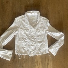 Paige White Denim Jacket size XS 