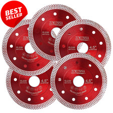 Diamond Saw Blade 4-1/2 Inch Angle Grinder Disc 5Pc Tile Porcelain Marble - US