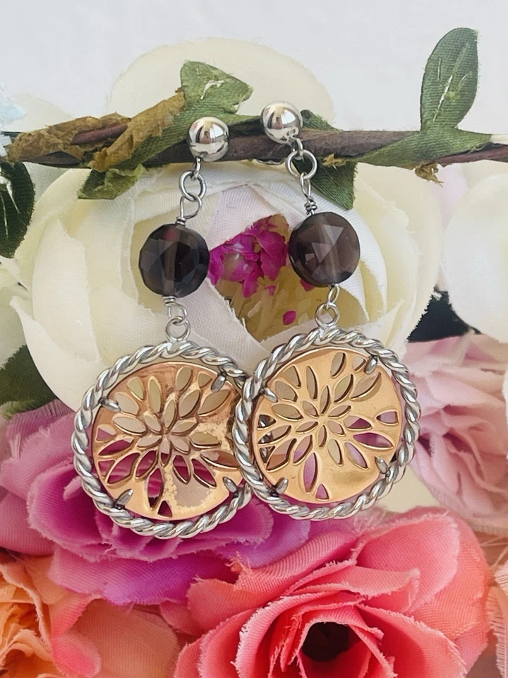 Orecchini Morellato Pendenti Collezione Flower Con Pietre - Immagine 2 di 4