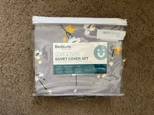 Bedsure Soft &Cozy Botanical/floral  KING Duvet Cover and 2 Matching Shams