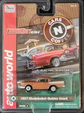 Auto World 1957 Studebaker Golden Hawk Thunderjet Ultra G Slot Cars n Coffee