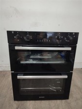 Indesit DUI10DB Oven Built Under Electric Fan Double - Black [IS9311267072]