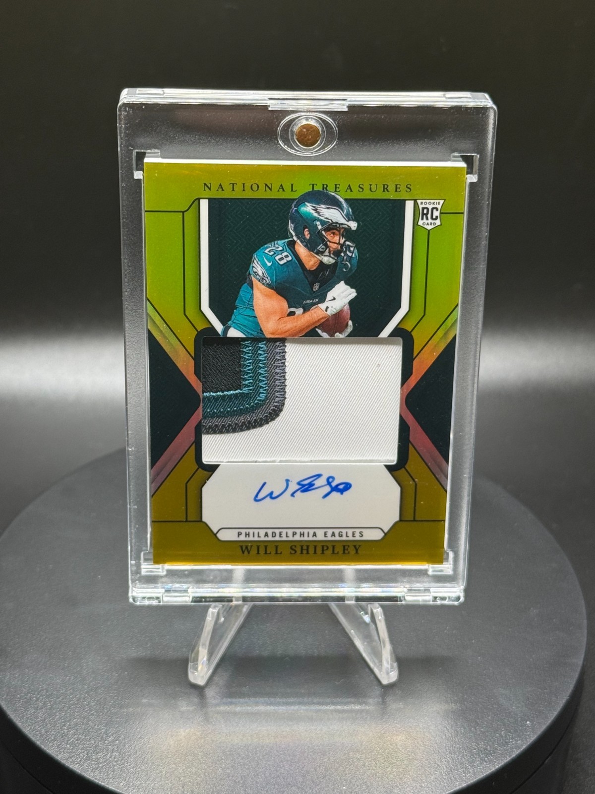 Will Shipley Panini National Treasures #183 Autograph Patch Premium Gold