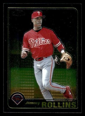 Jimmy Rollins 2001 Topps Traded & Rookies Chrome #T66 Philadelphia Phillies ESE