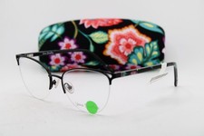 NEW VERA BRADLEY ELLIANA ISLOAND GARDEN BLACK FLORAL AUTHENTIC EYEGLASSES 52-17