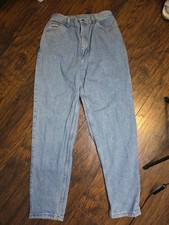   Vintage Wrangler Jeans Womens 26 High Waisted Tapered Leg Mom Jean Light Wash