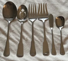 Oneida Community Stainless PATRICK HENRY 6 Pc. Flatware Hostess Serving Set 
