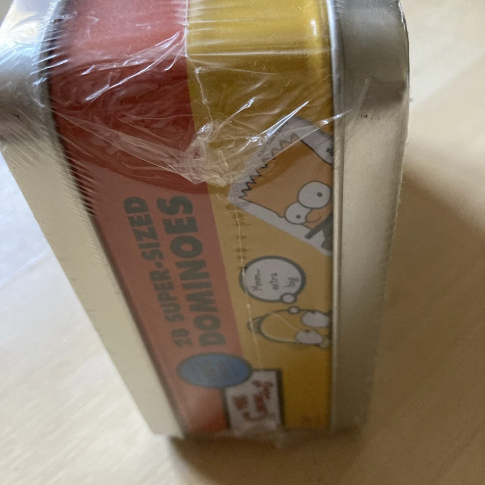 New! 2002 The Simpsons 28 Dominoes Collectible Tin Lunch Box - Image 3 of 4