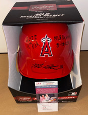Nolan Schanuel Signed Rawlings Full Size Batting Helmet Los Angeles Angels JSA