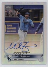 2022 Topps Chrome Veteran Refractor 413/499 Mike Zunino #CVA-MZ Auto 12jy