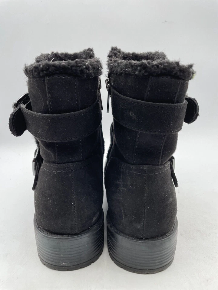 Unisa Patzy Women's Sz 7.5M Black Suede Buckle Strap Side Zip Ankle Boot - Image 3 of 4