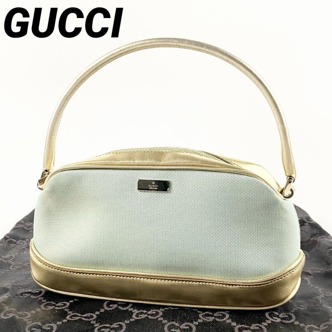 Vintage Gucci Logo Accessory Pouch Handbag Authentic Pre-Owned