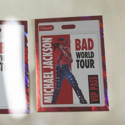 Michael Jackson BAD World Tour Hologram VIP Pass Set 87 Pieces