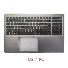 US/PO Backlight Keyboard For Dell Inspiron 15Pro 5510 5515 P106F Palmrest 06P0TG