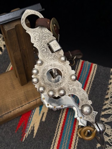 VINTAGE “Mexico” Silver Overlaid Engraved Santa Barbara Bit