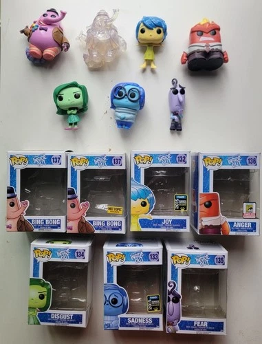 Funko Pop Inside Out lot Anger SDCC Joy Bingbong Disgust Sadness Fear Convention