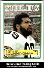 1983 Topps Bennie Cunningham #360 Pittsburgh Steelers NFL Football