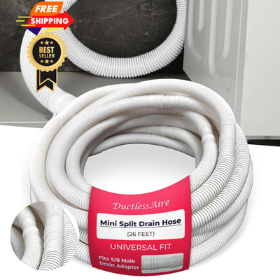 #ad DuctlessAire Mini Split Drain Hose Portable Air Conditioner 26 ft Beige $26.98