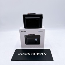Maxell MXCP-P100SBK Bluetooth Portable Cassette Player Speaker Black New