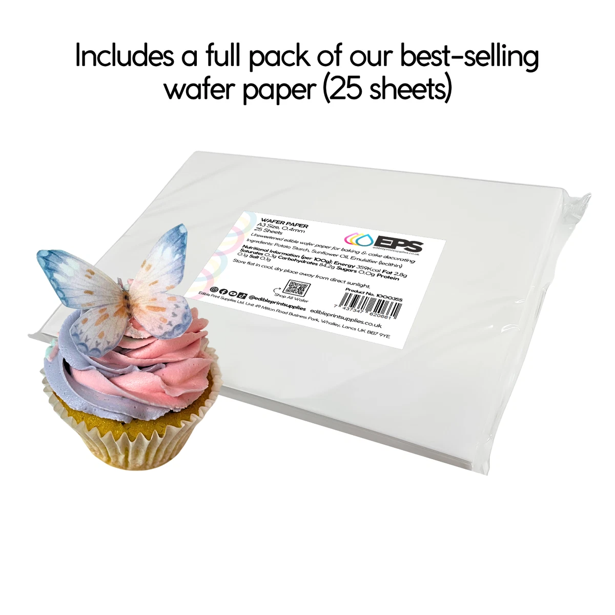 Essbares Druckerset - EPS Canon TS705a Essbarer Drucker, Essbare Tinte & Oblatenpapier