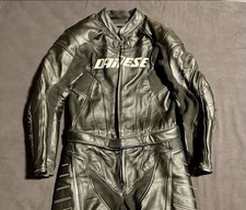 Tuta Pelle Uomo Dainese laguna seca  2 Nero/Nero/Bianco